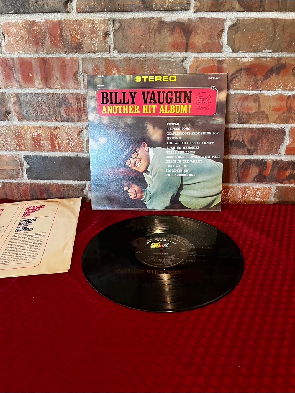 Billy Vaughn Vinyl Lp "Another Hit Album!", Dot Records 1964.